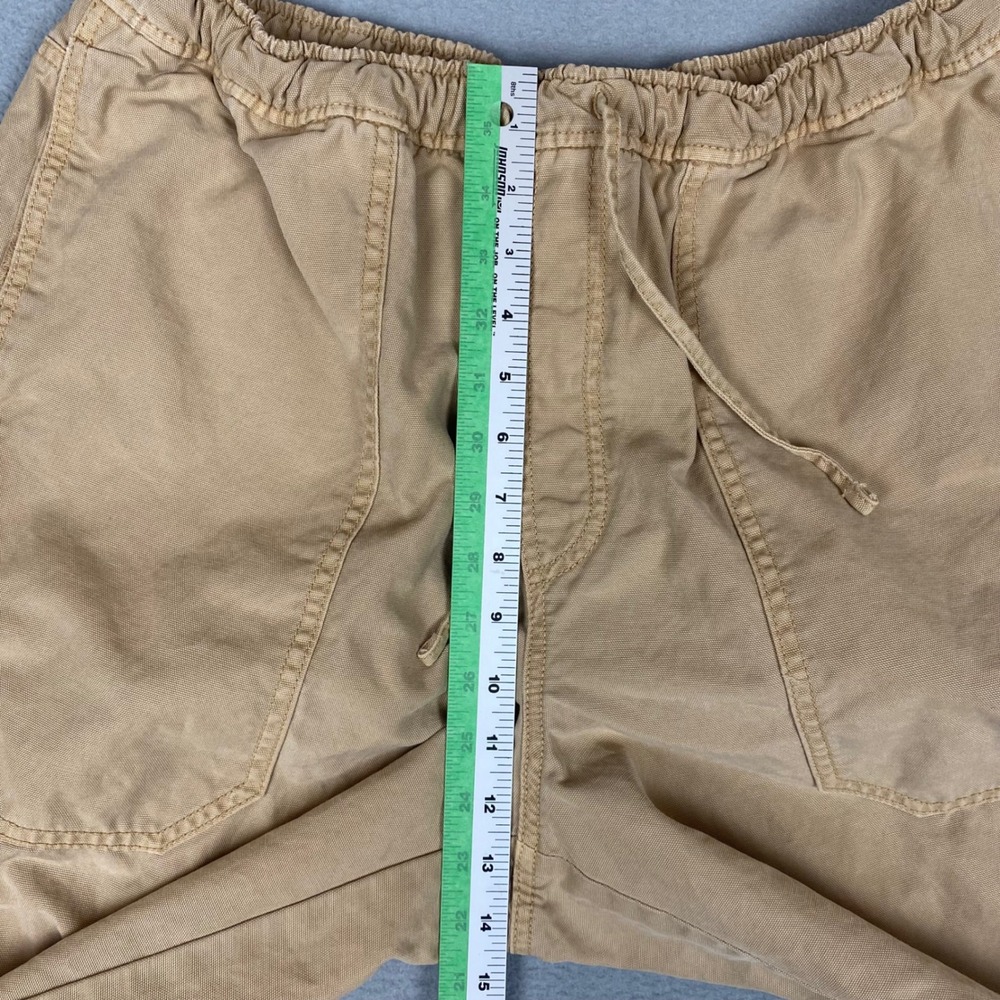 Aerie Carpenter Baggy Wide Leg Elastic Waist Utility Pants Womens Large Tan - Picture 10 of 12